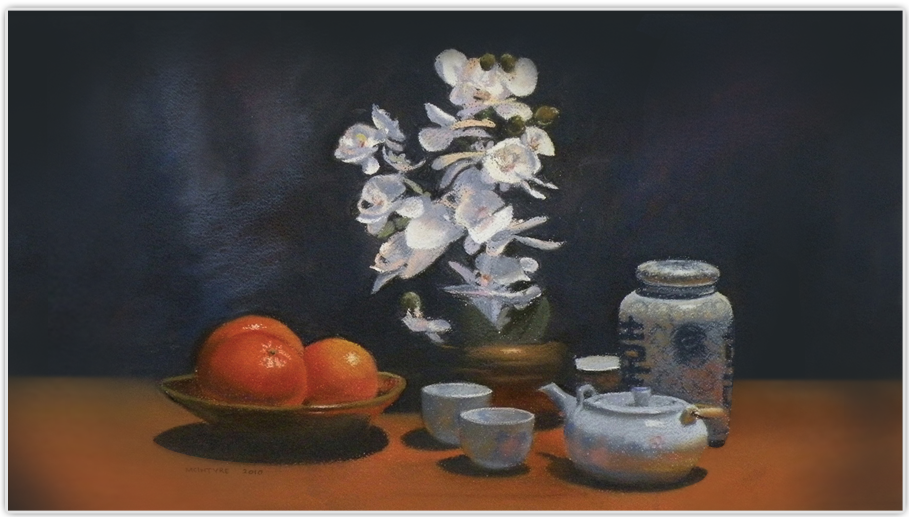 Still Life with Oranges, First in Show, Austin Pastel Society Annual Juried Exhibit, Featured Image